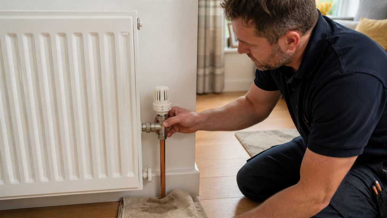 Hot water & radiators in a domestic plumbing setting